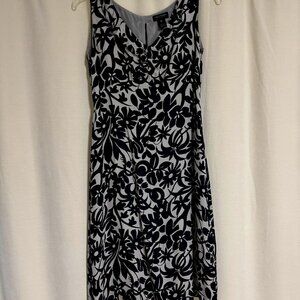 Navy Floral Dress- Juliana Collezione